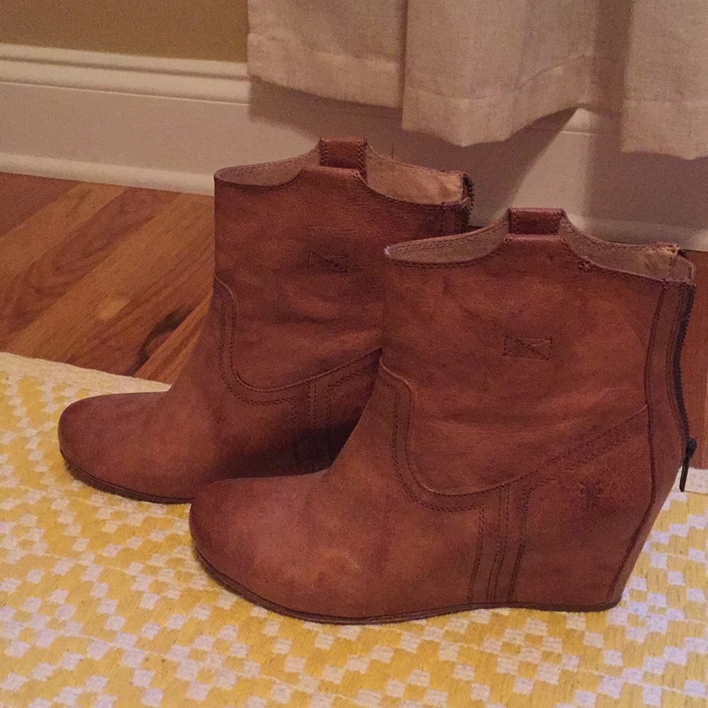 Frye Booties- Carson Wedge
